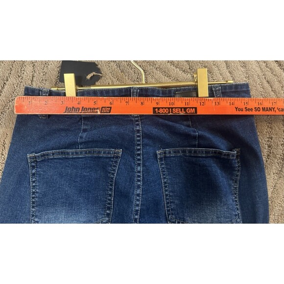 Lil Bees Bohemian Bell Bottom Dark Denim Size 10 Woman’s Hippie 70s Style - Picture 5 of 8